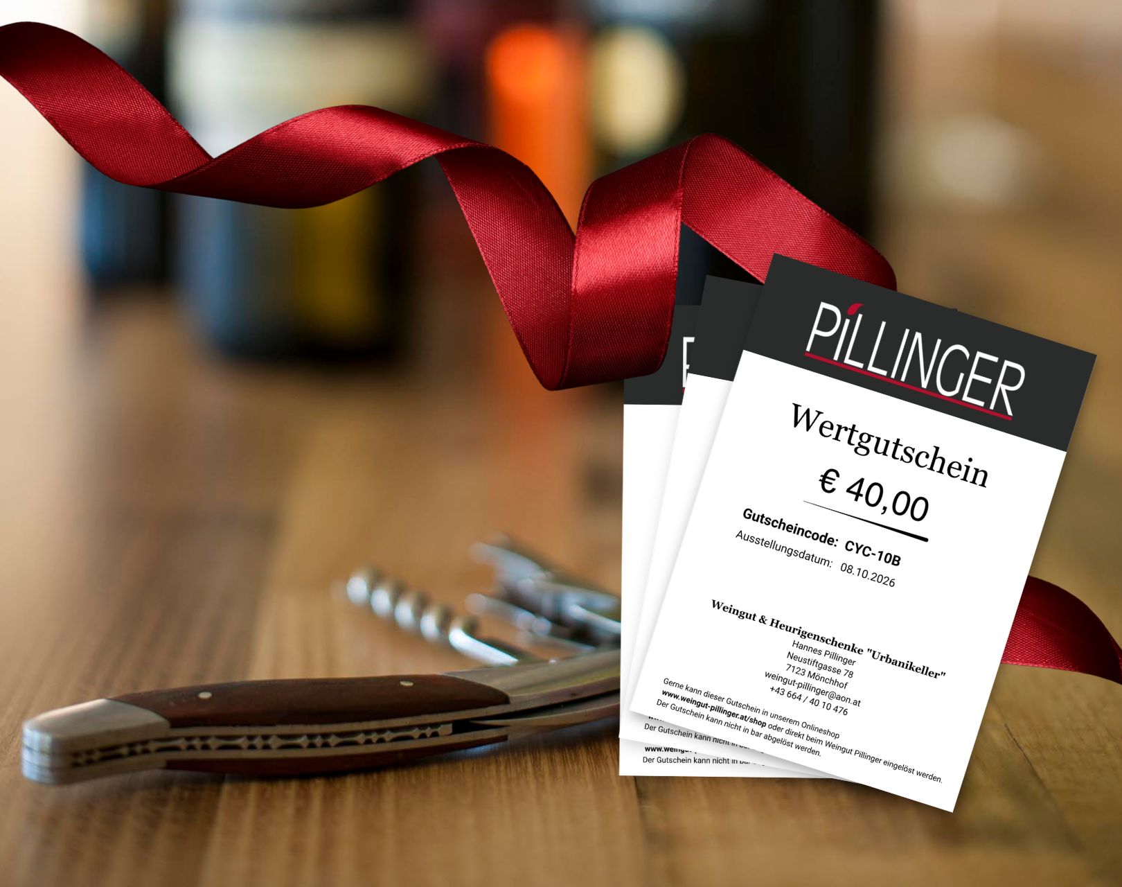 Wein Gutschein Pillinger Mönchhof